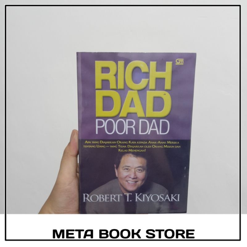 Jual Buku Rich Dad Poor Dad Robert Kiyosaki Meta Book Store Shopee