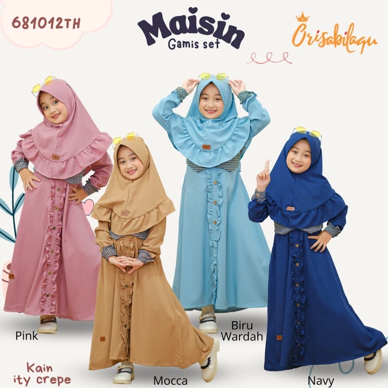Jual SET GAMIS MAISIN BY KAKADEDE 6-12TH || SGM0008 | Shopee Indonesia