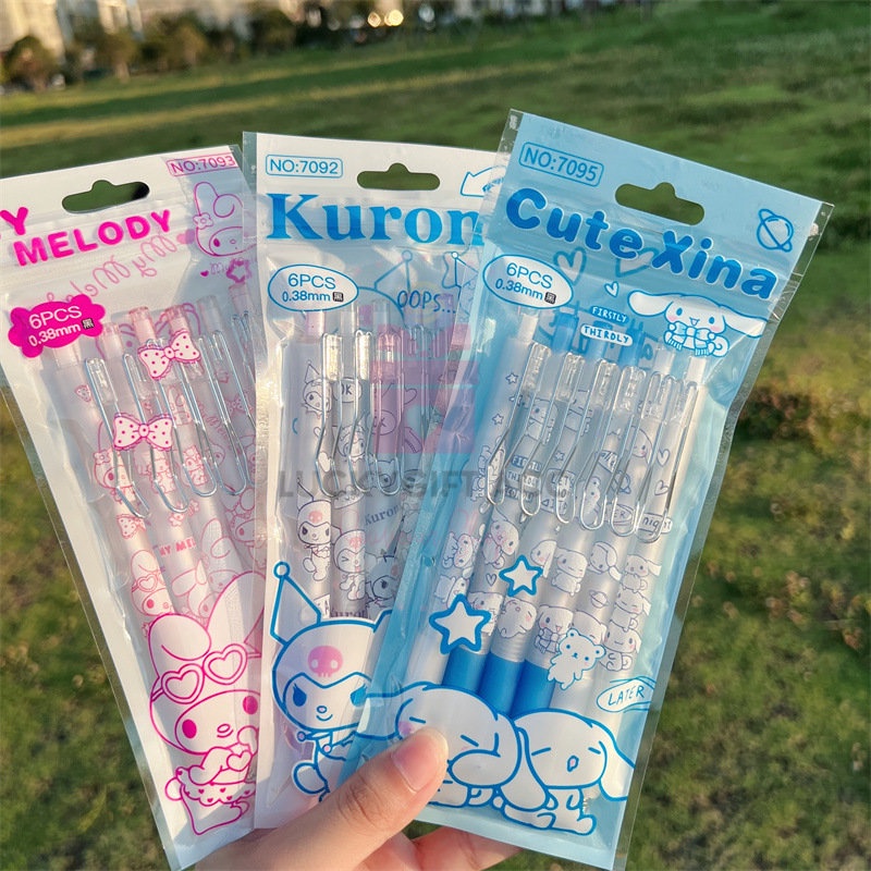 Jual (6pcs) PULPEN GEL CETEK SANRIO / 0.38MM BALLPOINT / PENA ...