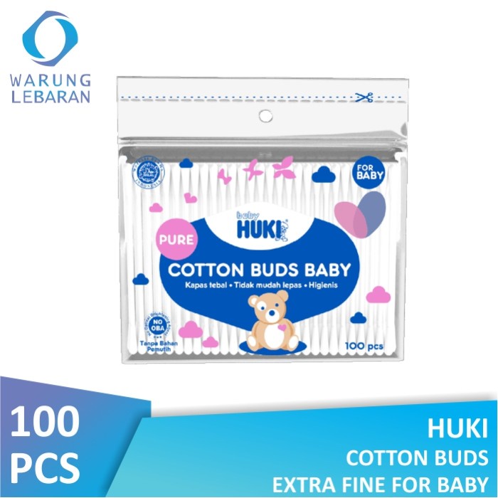 Jual Huki Cotton Bud Extra Fine Baby 100s Shopee Indonesia