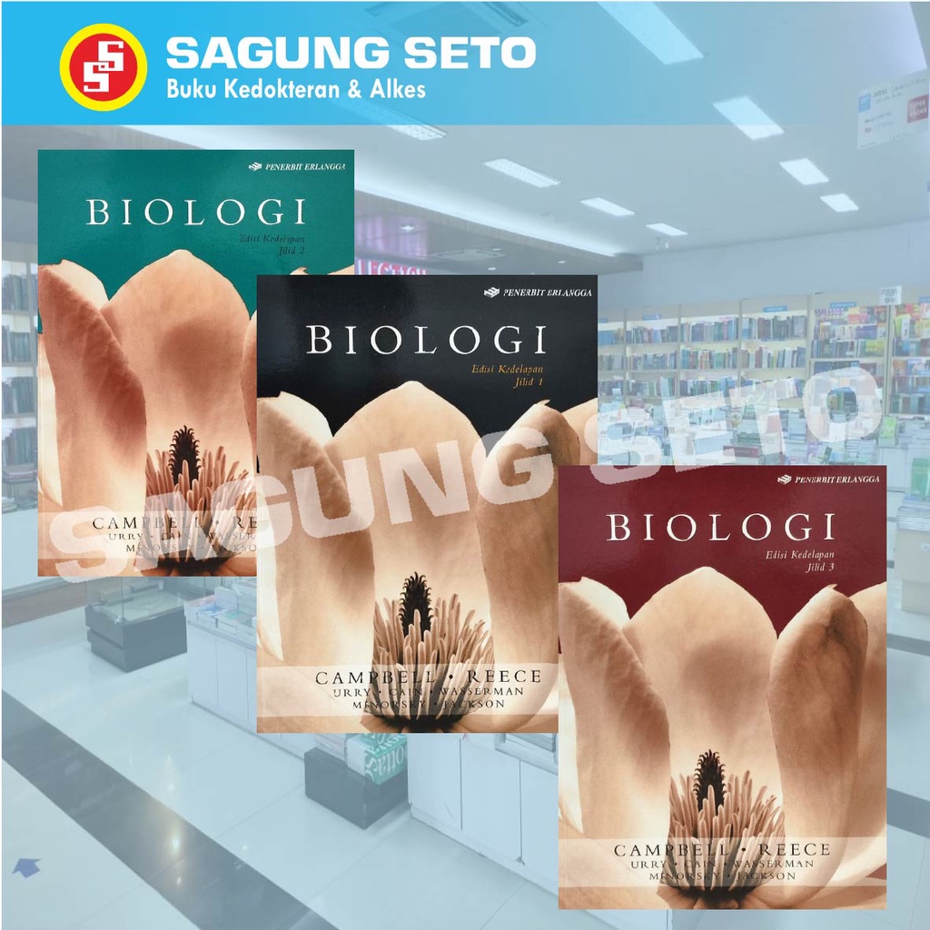 Jual Paket Buku Biologi Campbell Edisi 8 Jilid 1 3 3 Buku Shopee