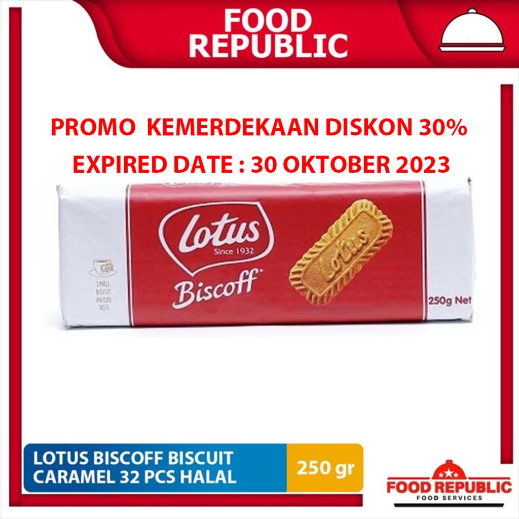 Jual LOTUS BISCOFF BISCUIT KARAMEL 250 GR 32PC CARAMELISED BISCUITS