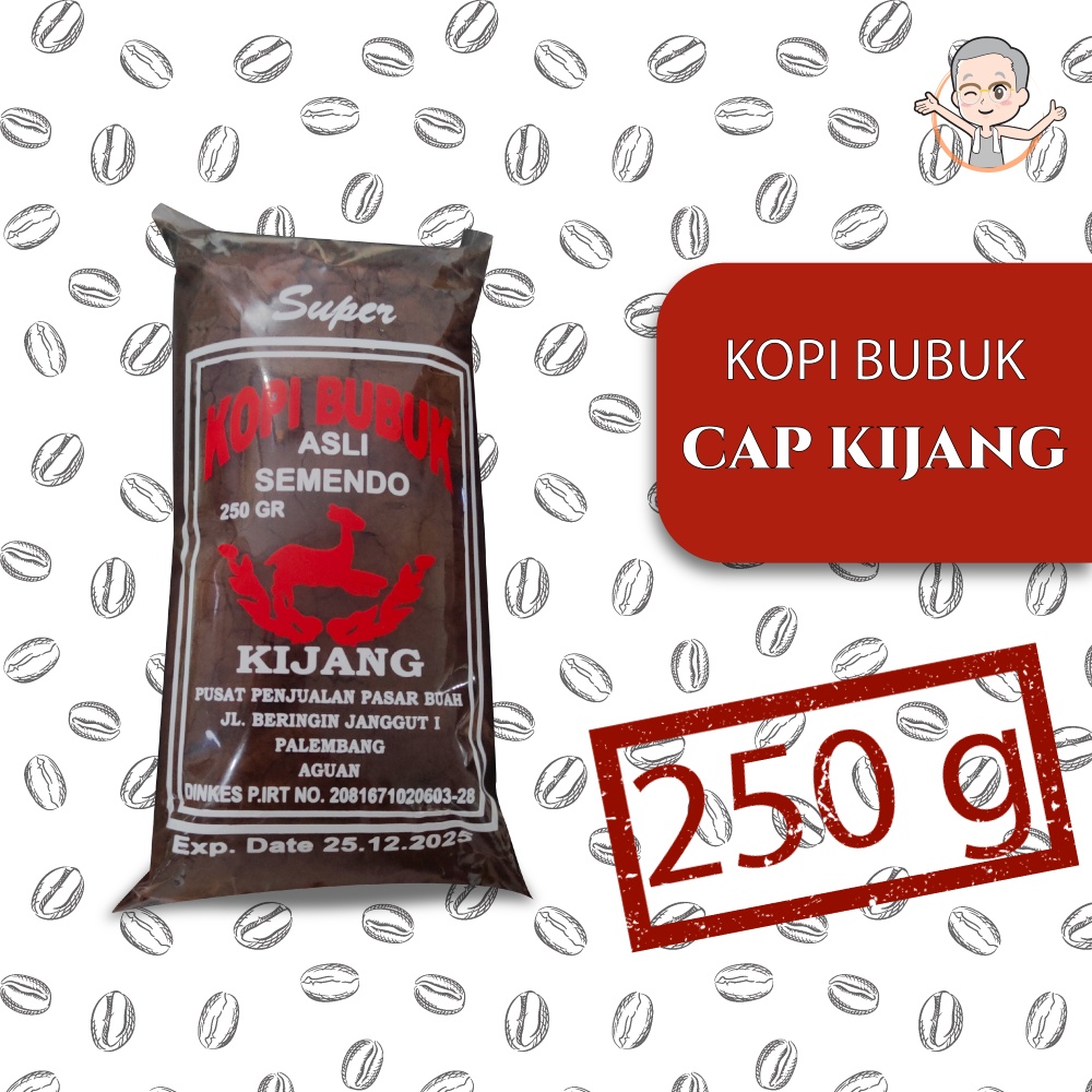 Jual Kopi Semendo Bubuk Asli Palembang Cap Kijang 250 Gram | Shopee