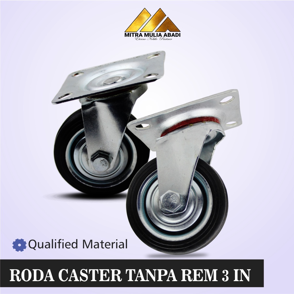 Jual Roda Kaster/Kastor 3 Inci TEBAL Tanpa Rem SERBAGUNA | Shopee Indonesia