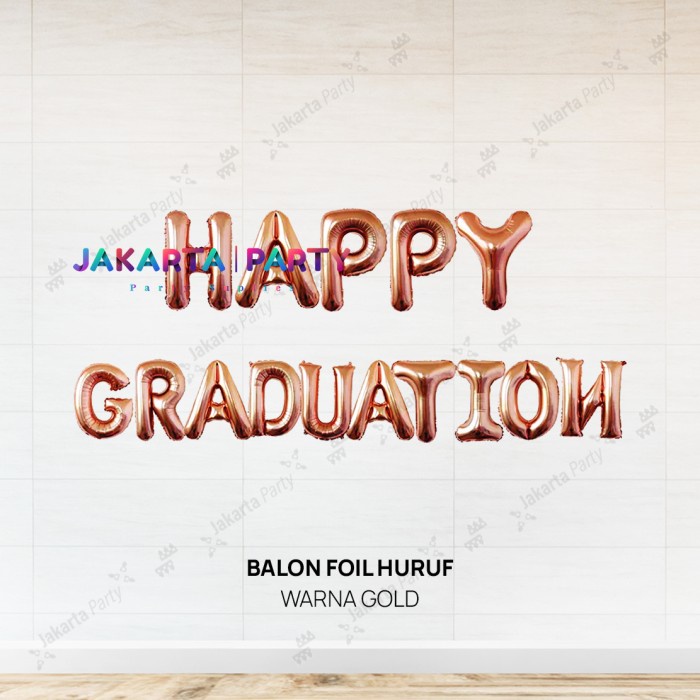 Jual Balon Foil Set Happy Graduation Foil Set Wisuda Hiasan Graduation Shopee Indonesia