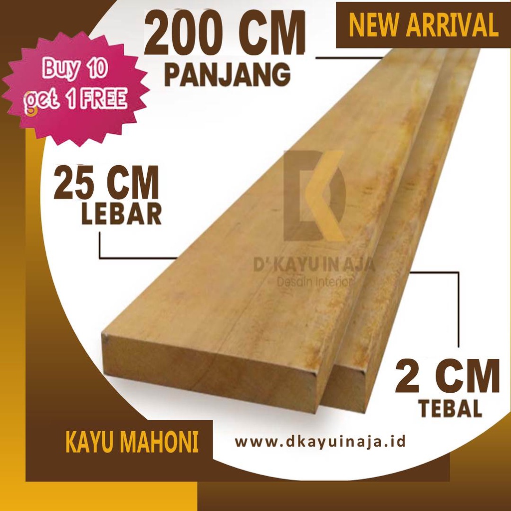 Jual Papan Kayu Jati Belanda Pinus Mahoni Lebar 20cm Ukuran 2 X 25 Cm ...