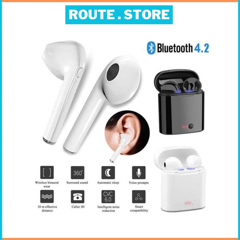Jual ROUTE STORE Headset Bluetooth Macaron i12 TWS - Earphone Bluetooth ...