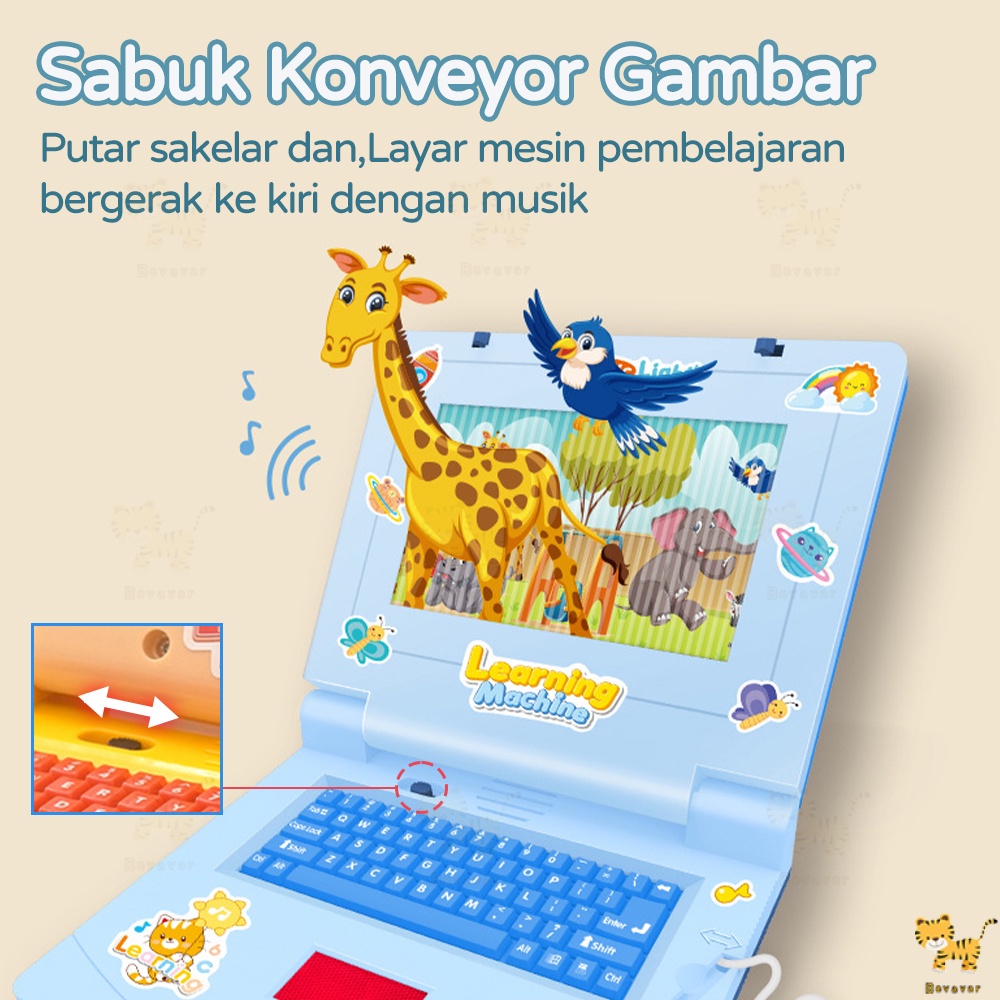 Jual ID BEVAVAR Mainan Laptop Anak/Alat Bantu Belajar Learning Machine ...