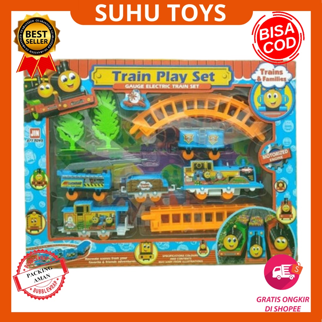 Jual Mainan Anak Rel Track Kereta Api Train Play Set 5 Gerbong ...