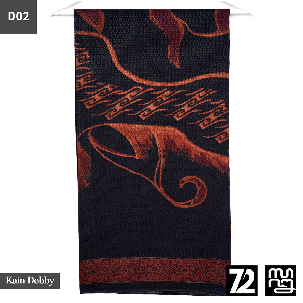 Jual KAIN BATIK PREMIUM Bahan Dobby Motif Lembah Asri Warna Hitam ...