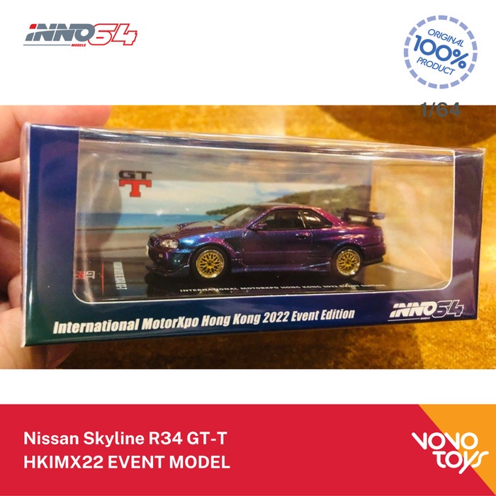 Jual Inno 1/64 Nissan Skyline GTR R34 GTT Magic Purple HKIMX 2022