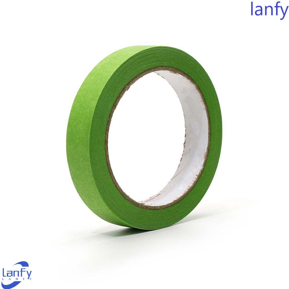 Jual Lanfy Car Painting Masking Tape Universal Hijau Minyak Lukisan