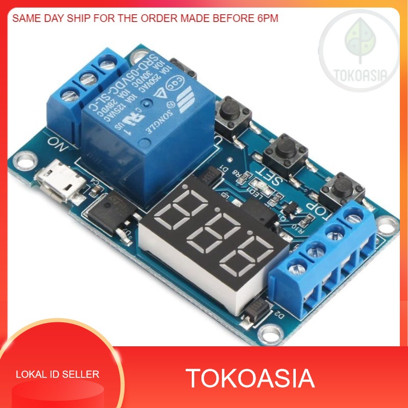 Jual (Local Stock) XYJ02 DC 6V To 30V One Way Relay Module Delay Power Off Disconnection