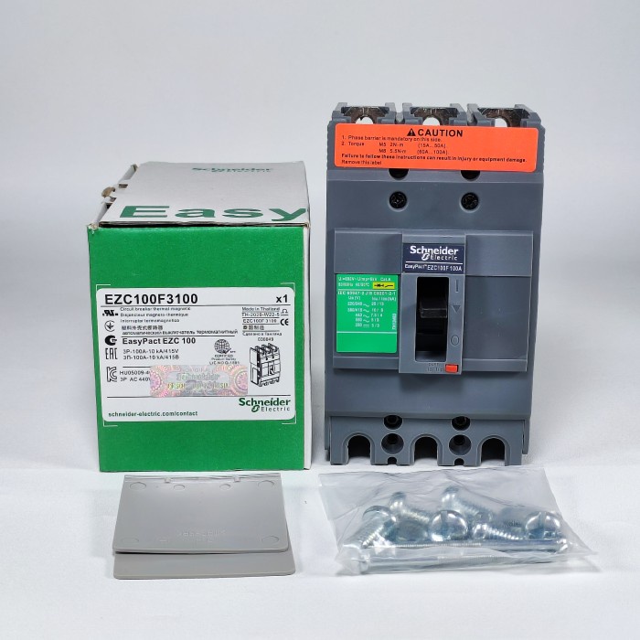 Jual MCCB/BREAKER EZC100F 3P 10kA 60A 75A 80A 100A | Shopee Indonesia