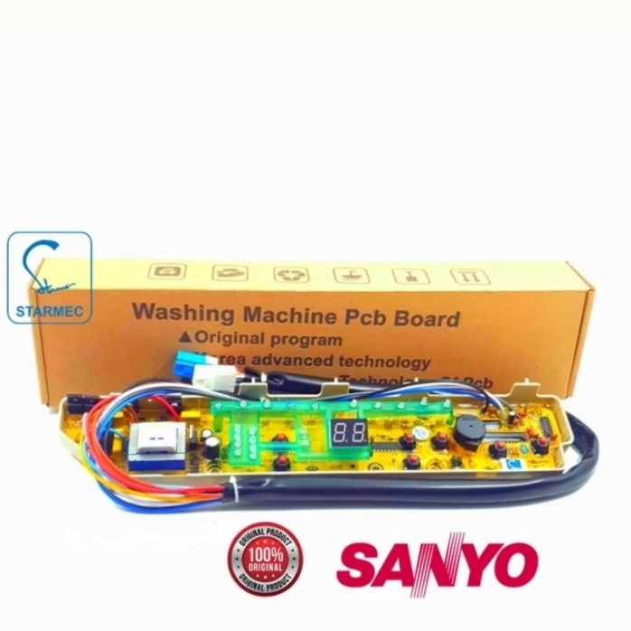 Jual Modul Pcb Mesin Cuci Top Loading Sanyo Aqua 7 Tombol MFD27