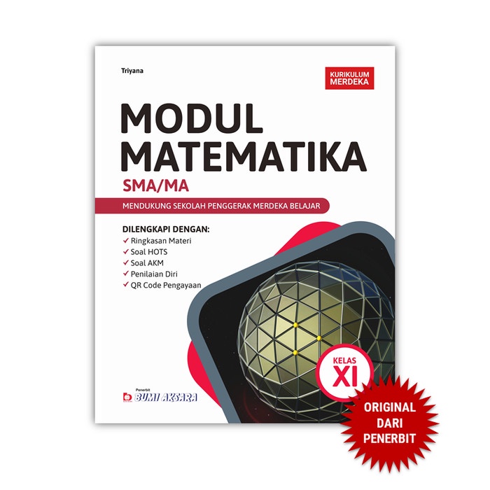 Jual Modul Matematika Kls XI SMA/MA [ -Kurikulum Merdeka- ] Bumi Aksara ...