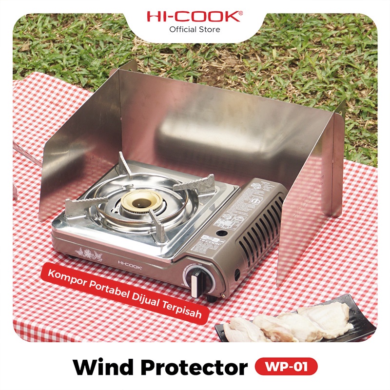 Jual Hi-Cook Wind Protector Plat Stainless Steel Penahan Angin Kompor ...