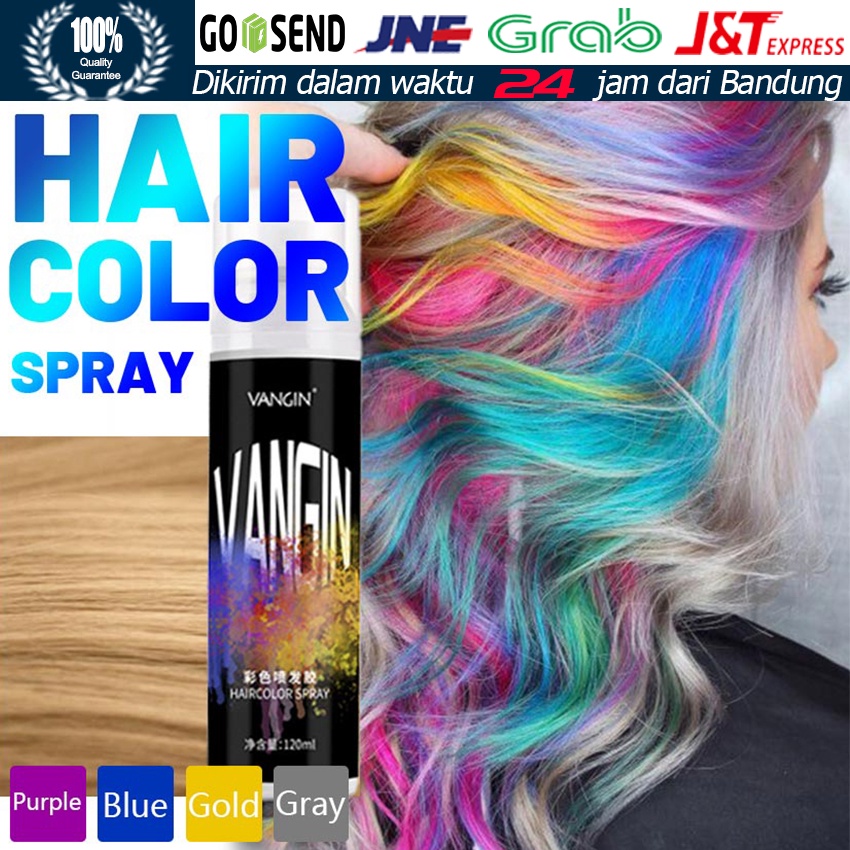 Jual 120ML Hair Colour Spray Temporary / Cat Rambut Semprot Sementara