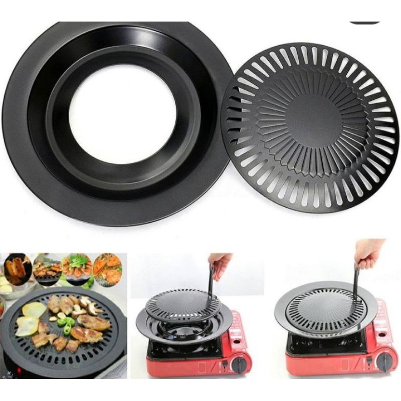 Jual Pan grill ala korea, pan grill BBQ, Panggangan ala korea 32cm ...