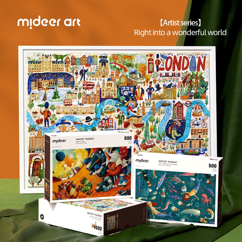 Jual Mideer Artist Puzzle 500-1000 Pieces Mainan Edukasi Anak | Shopee ...