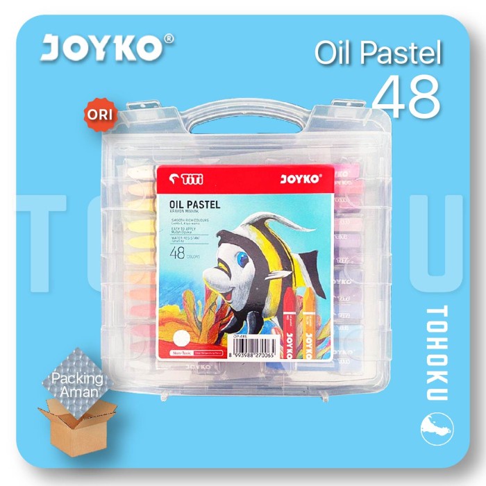 Jual Crayon 48 Warna Krayon Joyko Titi Oil Pastel 48 Warna Shopee