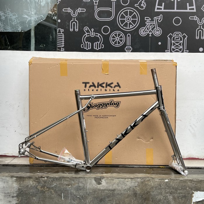 Jual FRAME GRAVEL STEEL 52 TAKKA PERVERSAS 2 BIKE BESI HANDMADE