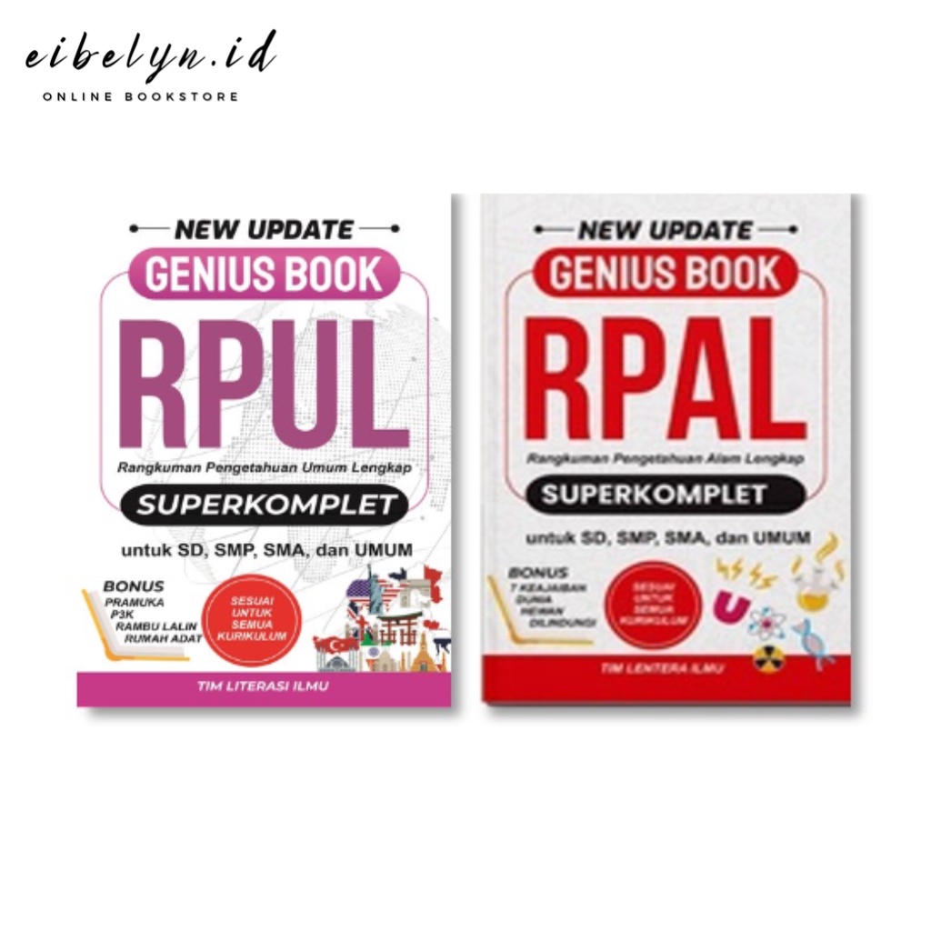 Jual BUKU NEW UPDATE GENIUS BOOK RPUL & RPAL SUPERKOMPLET | Shopee ...