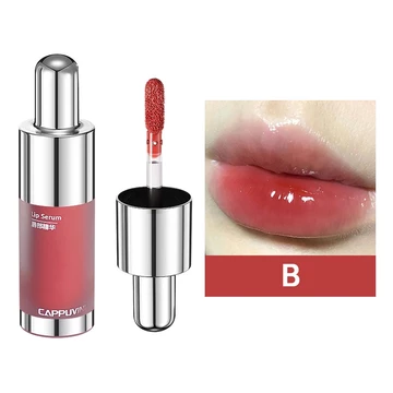 CAPPUVINI Lip Gloss Botol Susu Cermin Lipstik Glossy Esensi Lip Gloss Jelly Tint SS
