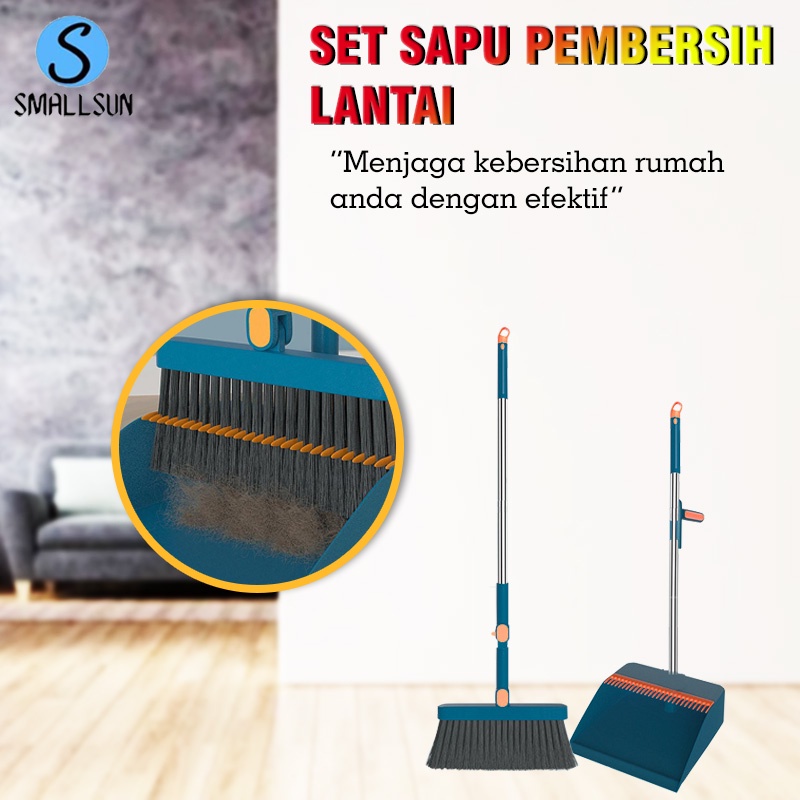 Jual Ss Sapu Pengki Lipat Set Alat Pembersih Lantai Broom Set In Shopee Indonesia