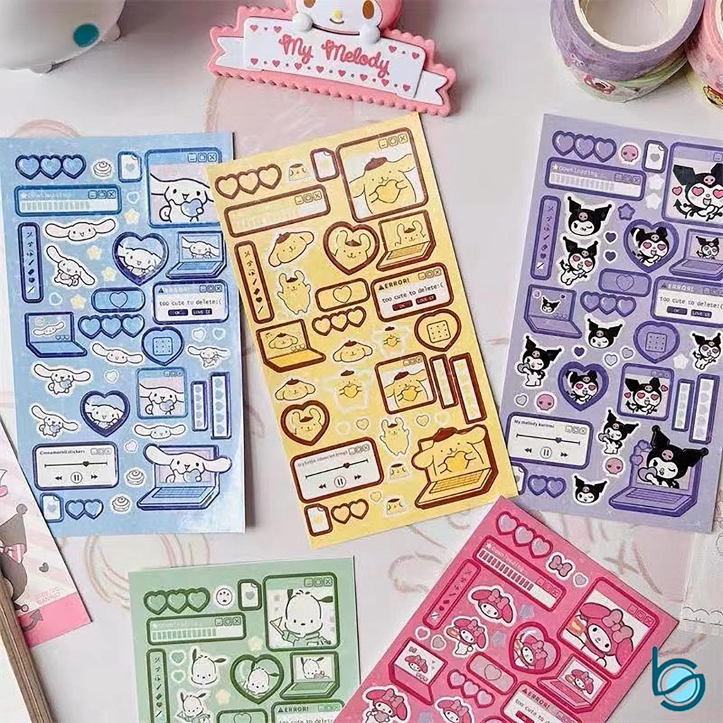 Jual Stiker Laser Motif Kartun Lucu/Laser Sticker/Sticker Aesthetic ...