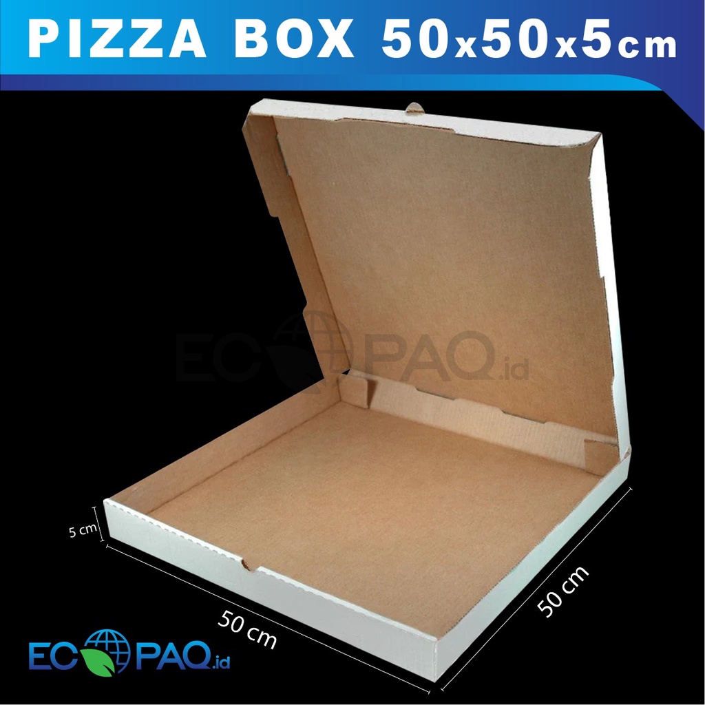 Jual Kotak Pizza Dus Pizza Box Pizza (Dus Gelombang) 50x50x5 cm