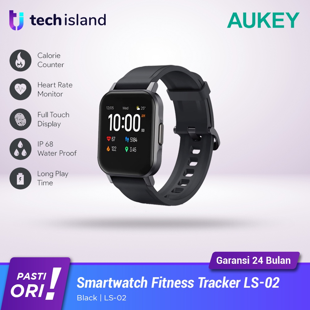 Jual Aukey Smartwatch LS02 Jam Tangan Outdoor Fitness Jogging
