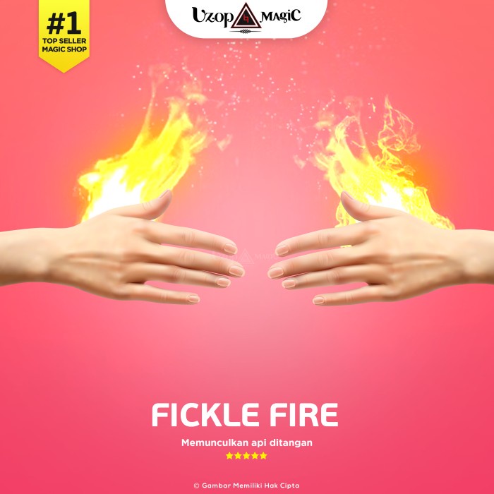 Jual Fickle Fire - Alat sulap - Alat sulap memunculkan api ditelapak ...