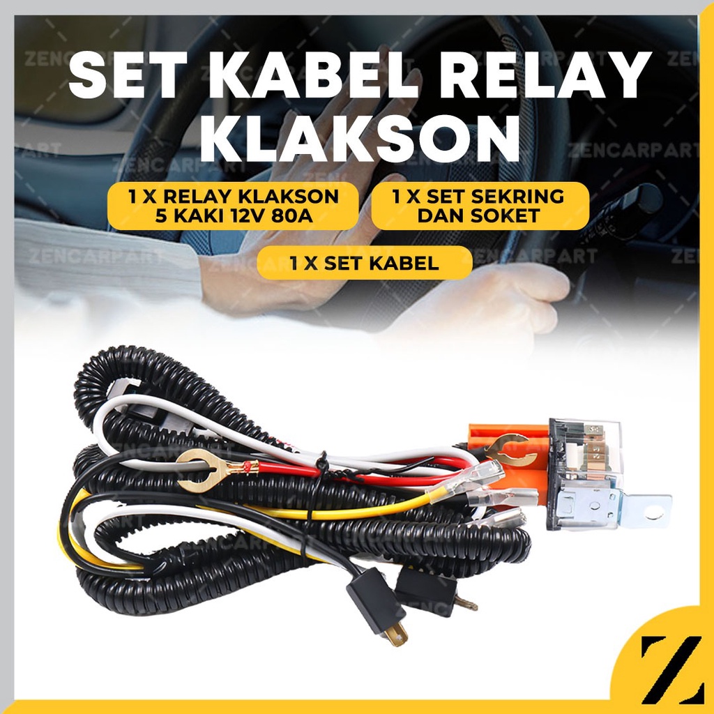 Jual Kabel Relay Klakson Set Bukan BOSCH Kabel Relay Klakson Keong