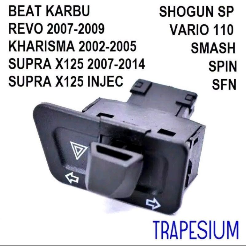 Jual SAKLAR SEN SEIN PLUS HAZARD TRAPESIUM HONDA BEAT KARBU REVO ...