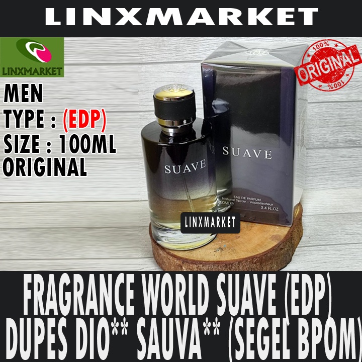 Jual Fragrance World Suave For Men Edp 100ml Dupes Dio Sauva Edt