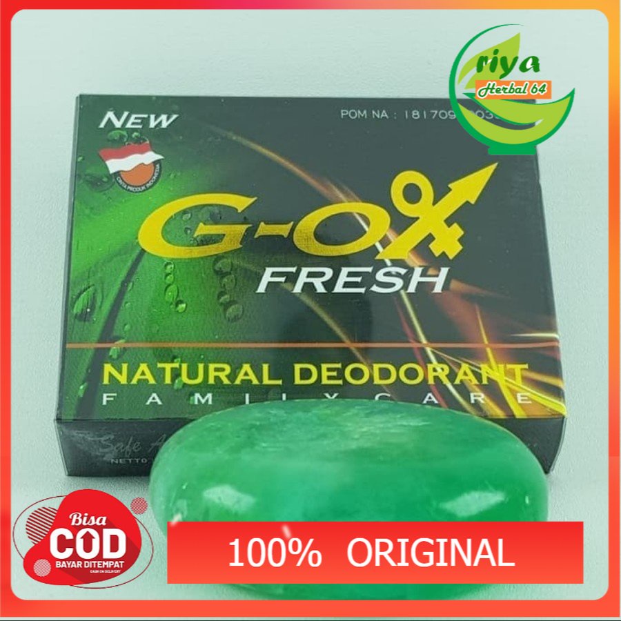 Jual G OX Fresh Natural Deodorant | Herbal Penghilang bau badan | G-OX ...