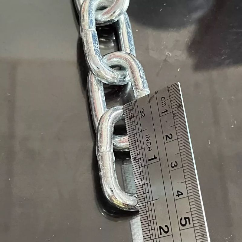Jual 10 METER Rantai Besi Kapal 1/4 inch MITEC Rante Pengamanan Gembok ...