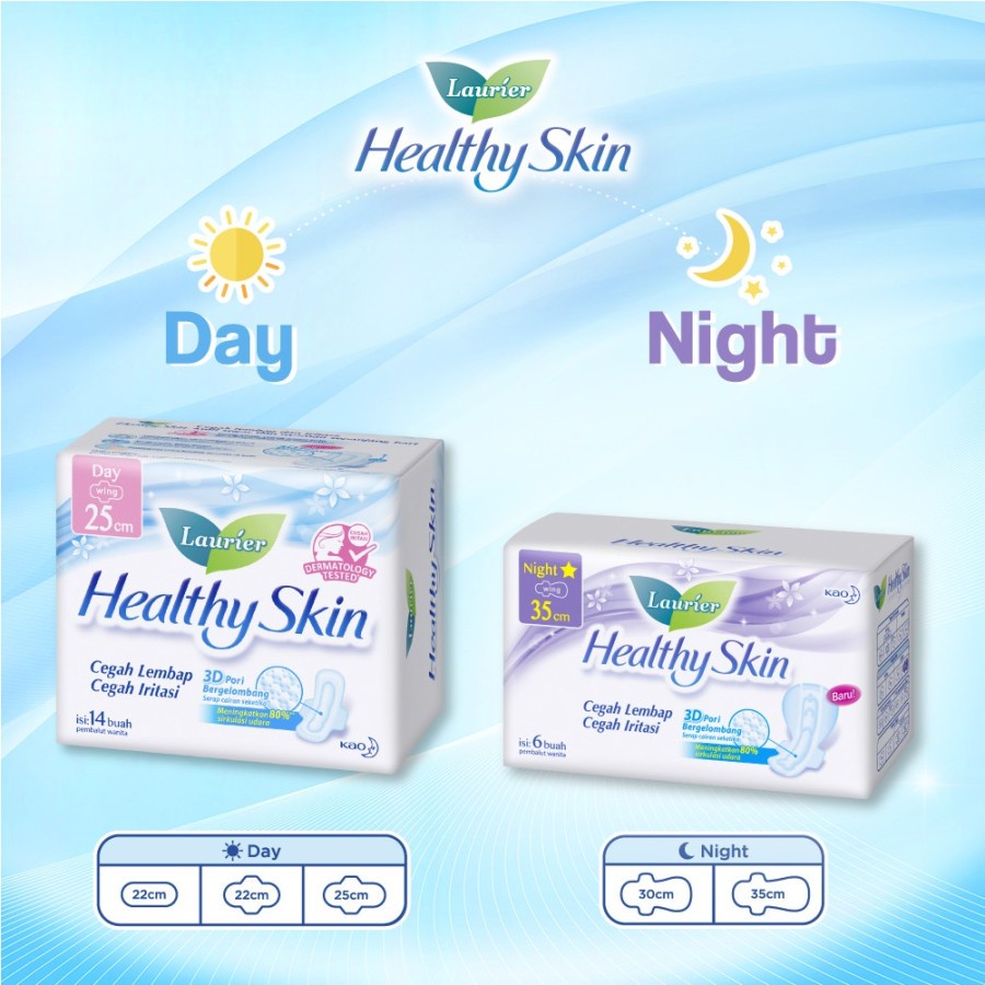 Jual Laurier Healthy Skin Wing - Pembalut Wanita | Shopee Indonesia