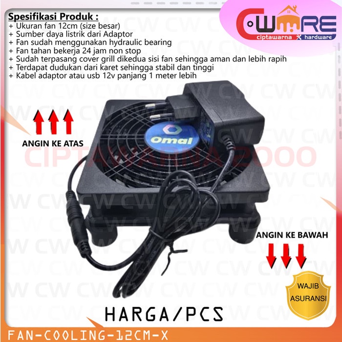 Jual Kipas Pendingin Fan Cooling Tv Wifi Router Box USB Adaptor 12v DC ...