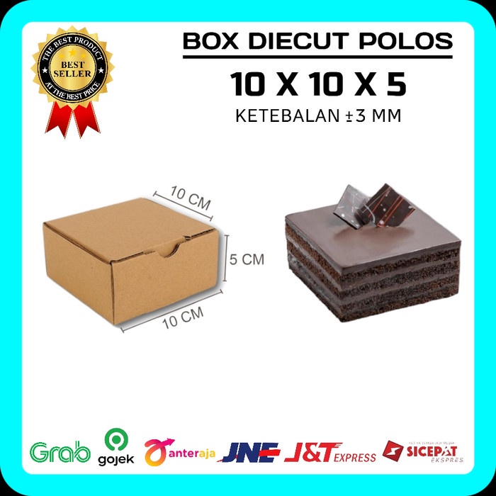 Jual KARDUS DIECUT 10X10X5 KARDUS POLOS/KARDUS TEBAL/KARDUS PIZZA ...