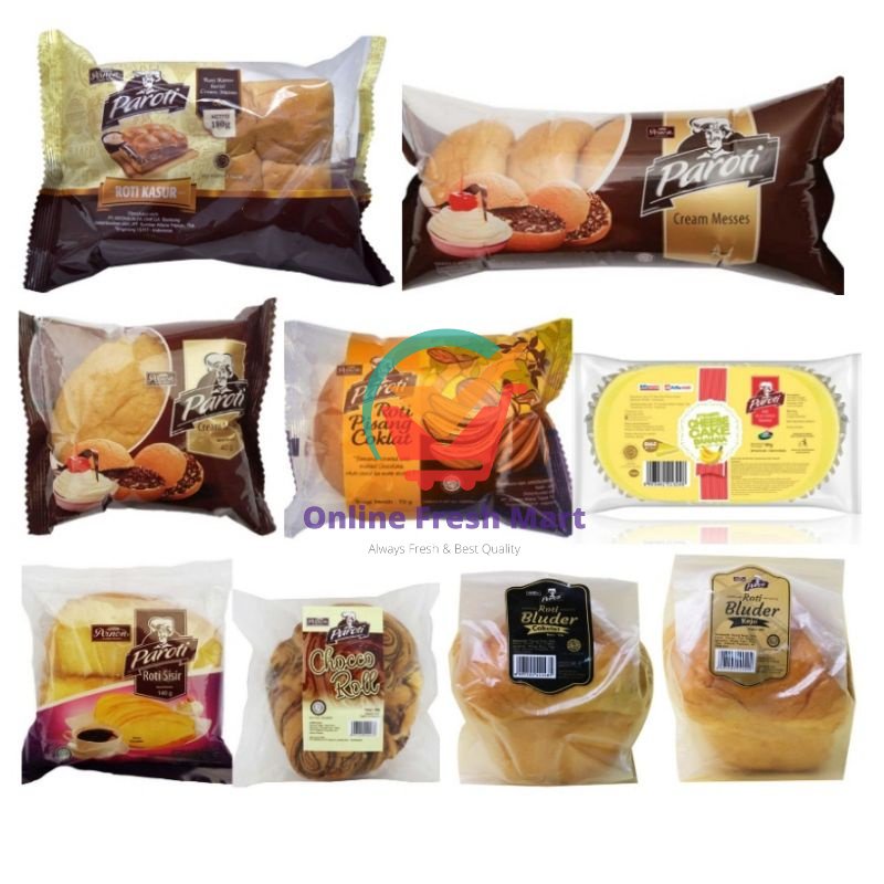 Jual (kirim instant) Aneka Roti PAROTI bluder meises manis kasur sisir ...