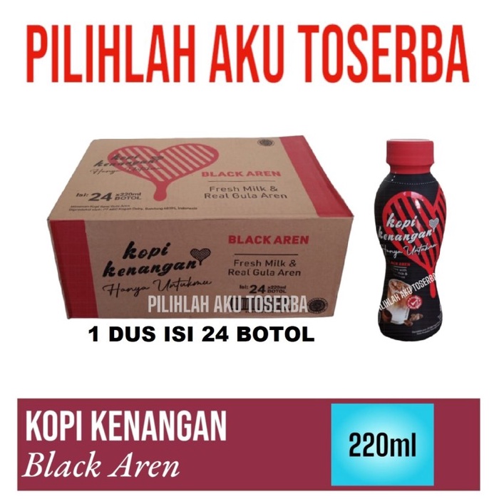 Jual Kopi Kenangan Black Aren 220 Ml 1 Dus Isi 24 Shopee Indonesia 3572