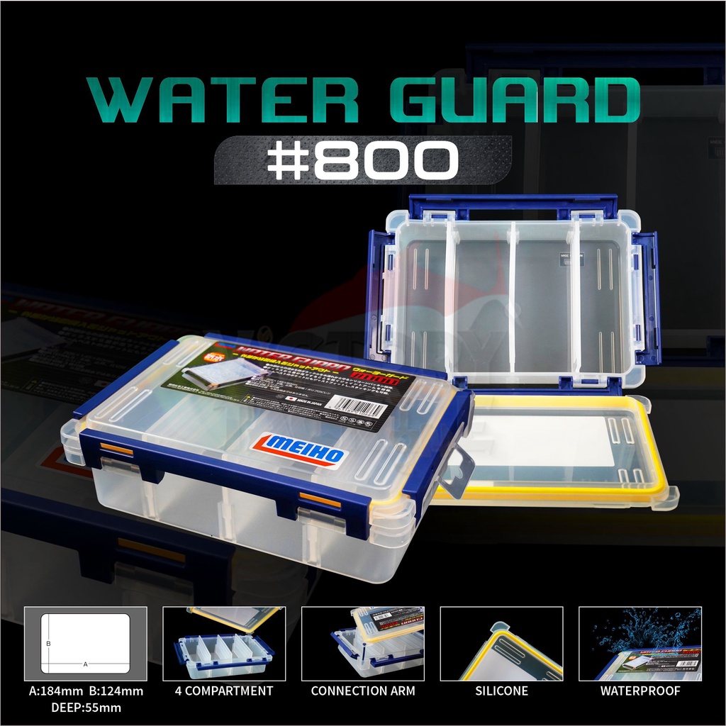 Jual Box Pancing | Meiho Water Guard 800 Clear Made In Japan | Shopee ...