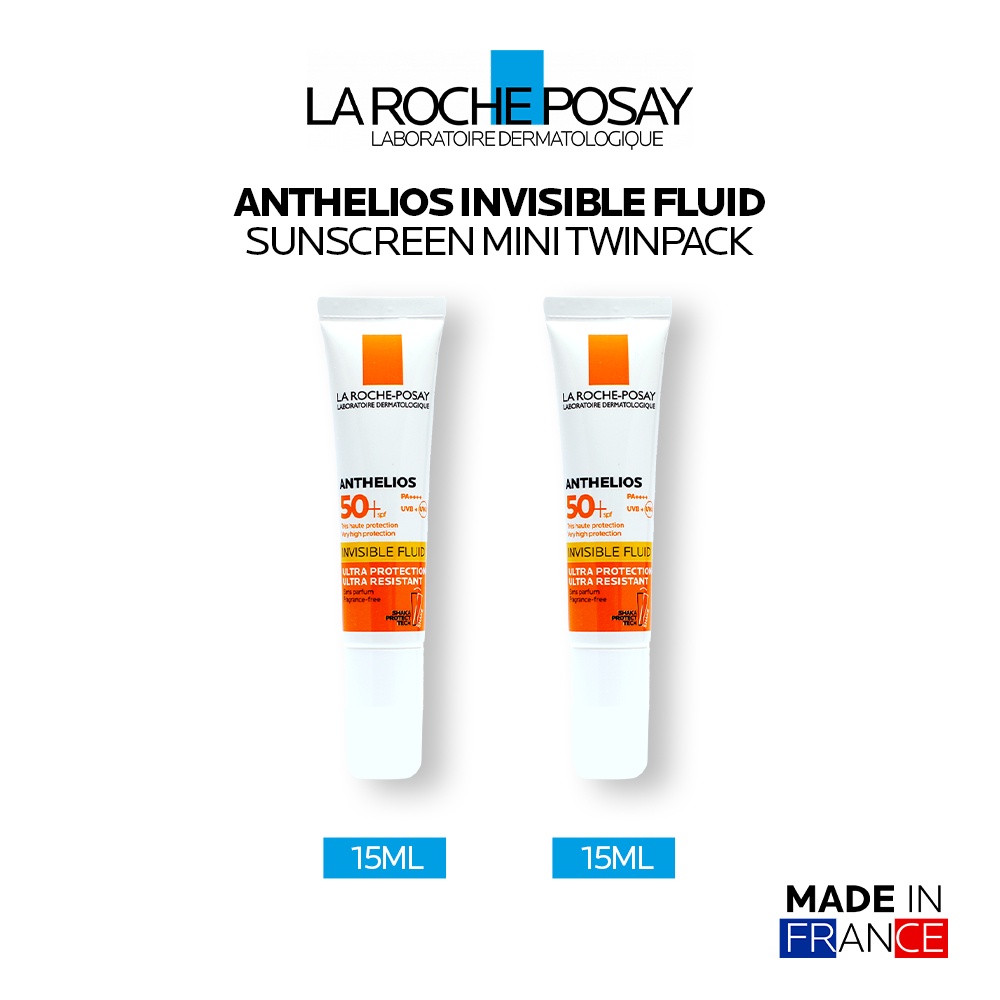 Jual La Roche Posay Anthelios Invisible Fluid Mini Twinpack | Shopee ...