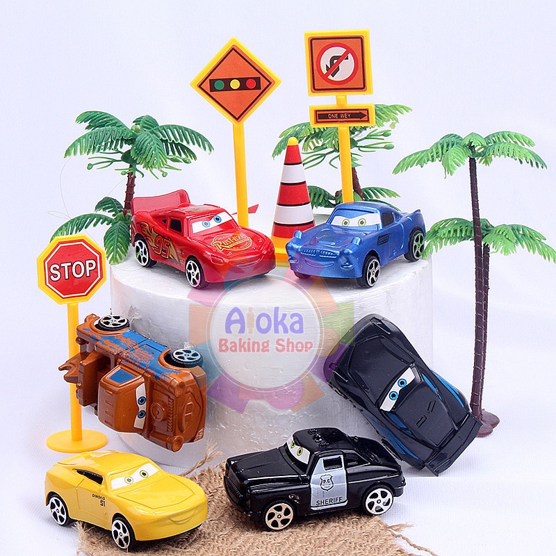 Jual Mobil Mcqueen Cars \ Topper Mobil Kue Ulang Tahun | Shopee Indonesia