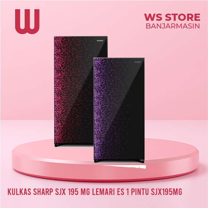 Jual KULKAS SHARP SJX 195 MG LEMARI ES 1 PINTU SJX195MG SJX 195MG SHINE ...