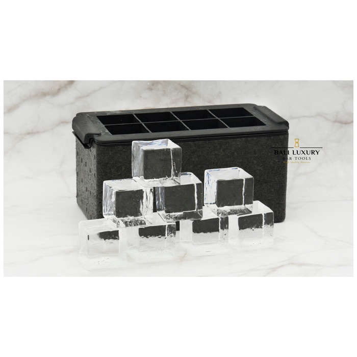 Jual Crystal Clear Ice Maker Clear Ice Cube Mold 8 Cavity 5cm/2inch