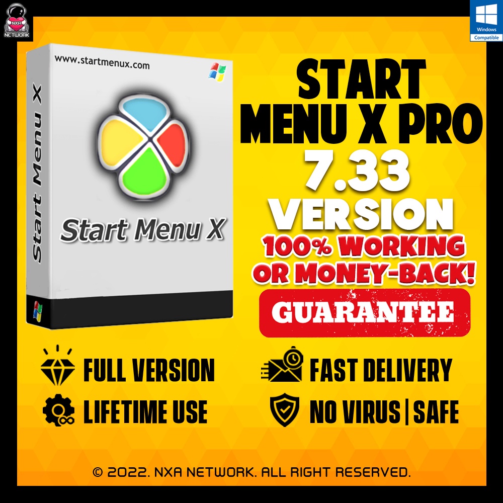 Jual Start Menu X Pro 7.33 | Guide Provided | Lifetime Full Version ...