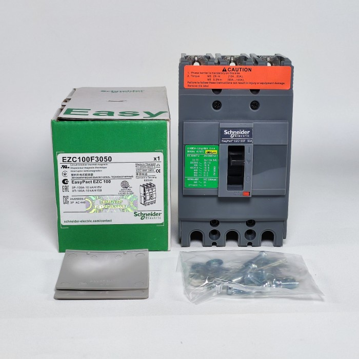 Jual MCCB/BREAKER EZC100F 3P 10kA 15A 20A 25A 30A 40A 50A | Shopee ...